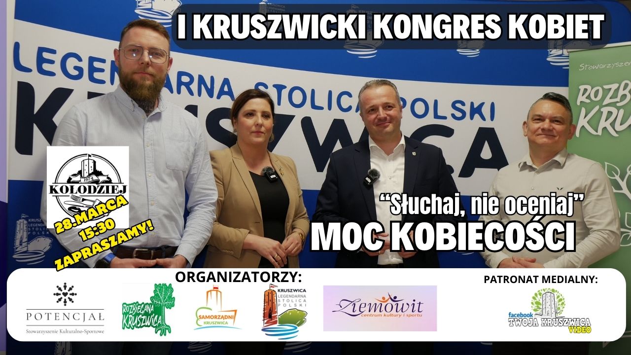 I Kongres Kobiet Gminie Kruszwica! 35 Plakat - Zaproszenie na Kongres Kobiet
